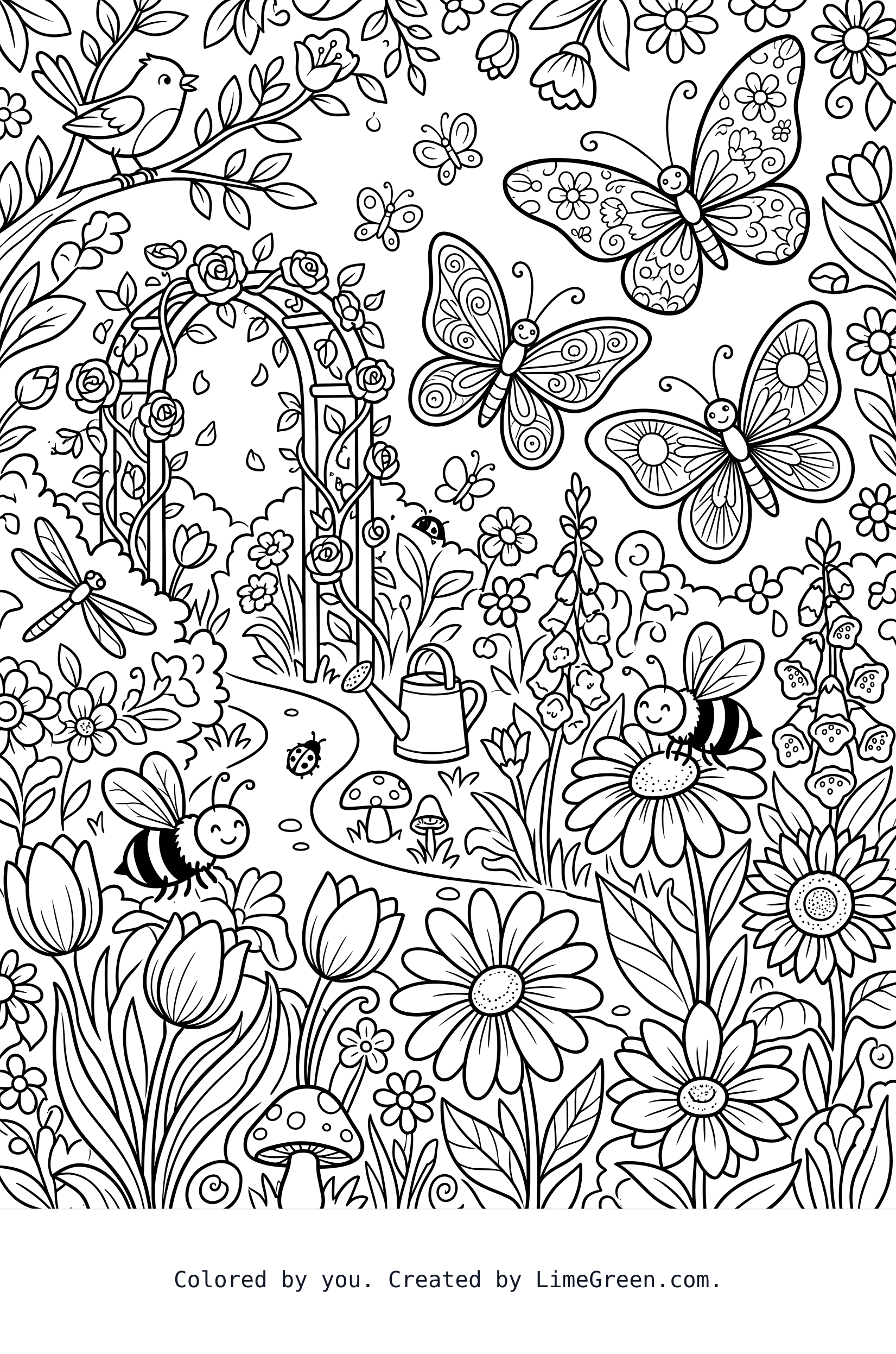 I love butterflies and bees and other things that are beautiful.